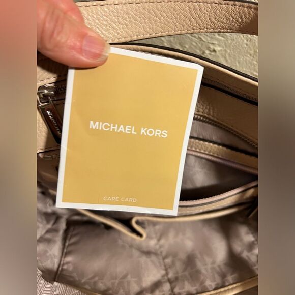 Michael Kors Fulton Medium Shoulder Handbag Ballet Pink Leather - Picture 15 of 15